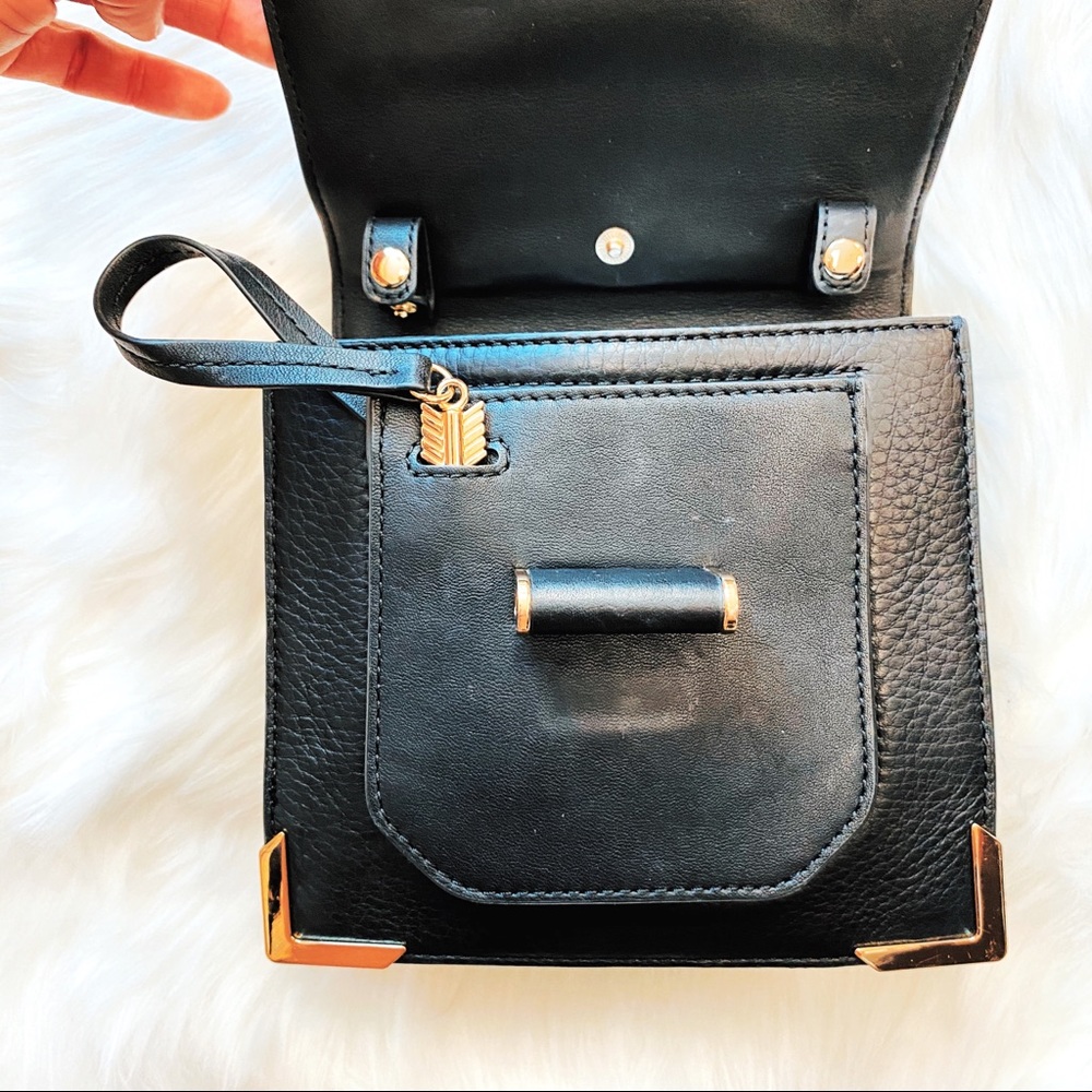 Mackage Rubie Top Handle Gold Arrow Bag EUC - Picture 11 of 14